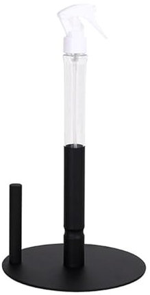 PTILSERY Convenient Kitchen Roll Paper and Spray Bottle Organizer Space Saving Tissue Rack Practical Paper Holder with Spray