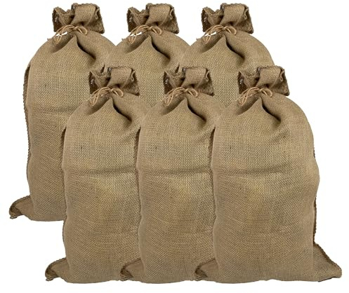 Palmhomee 6 Pieces Large Burlap Sacks, 23X40