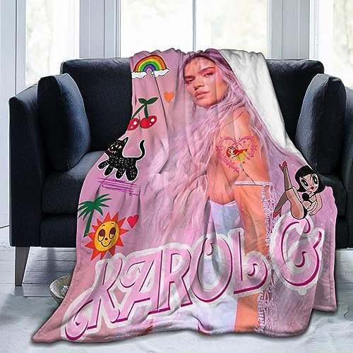 Moonforever Manta de forro polar de franela ultrasuave Karol Music G, manta ligera para sala de estar/dormitorio, manta cálida para regalo para todas las estaciones, 30 x 40 pulgadas