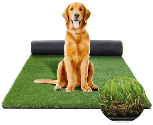 XLX TURF Große Kunstrasenunterlage für Hunde, extra weicher, dicker Rasen für drinnen und draußen, Terrasse, Balkon, 1,2 m x 1,8 m