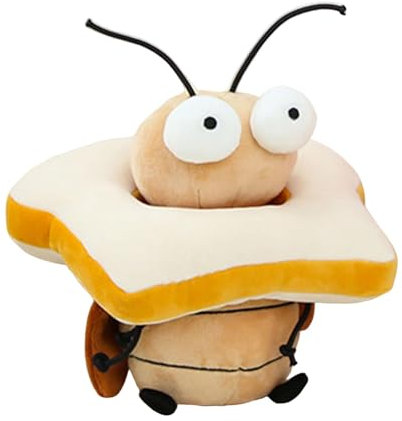 AWHAO Süßes Kakerlaken Spielzeug, Plüsch Kakerlaken Puppe, Bequemes Sammlerstück, Brot Kakerlaken Plüschtier, Kakerlaken Stofftier für Jungen Und Mädchen, F, Style E