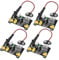 4PCS Breadboard Power Module for MB-102, Breadboard Module Input 6.5~12V Output 3.3V 5V for Arduino Power Supply with 4PCS 9V Battery Clip