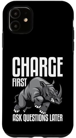 Rhino Charge First Design für Damen und Herren Hülle für iPhone 11