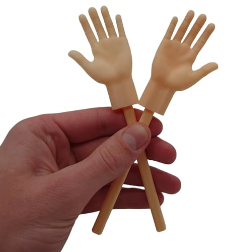 Tiny Hands - Mini Mains Amusantes avec Bâton | Gadget Amusant & Cadeau | Poupées à Doigter