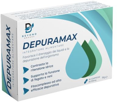 Detox Fegato ed Intestino Diuretico Drenante Forte con Bromelina Betulla Tarassaco Finocchio Centella Asiatica Orthosiphon Alta Efficacia e contro ritenzione Idrica Made in Italy