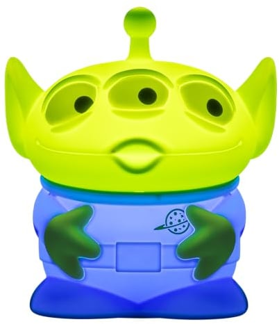 Paladone Disney Pixar Toy Story Alien SquishyGlo wiederaufladbare Silikon-Nachtlampe, 17 cm, 1–3 Stunden Timer, 3 Helligkeitsstufen, offiziell lizenziert