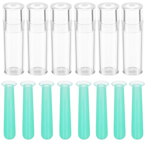 DIYEAH 15pcs Lens Remover Silicone Lens Applicator Tool Hard Inserter Plunger Remover for Rgp Suction Stick Contact Eye Care
