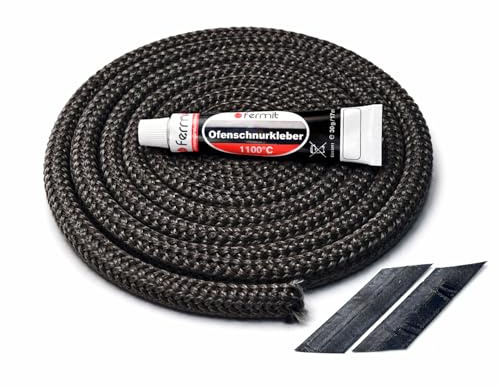 Türdichtung Set für Contura 510 Kaminofen 3m, ⌀10mm Ofendichtung Ersatzteil