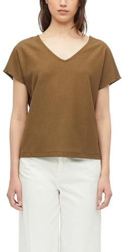 s.Oliver Strukturiertes V-Neck-T-Shirt im Relaxed Fit