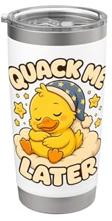 Motivo anatroccolo quack più tardi Bicchiere termico in acciaio inox doppia parete