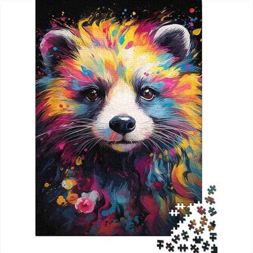 Colorful Red Panda Puzzles 1000 Teile Schwer Puzzle Spielzeug Pädagogisches Spiel Impossible Herausforderung Spielzeug Für Erwachsene Und Kinder Ab 12 Jahren 52x38cm/1000pcs