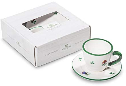 GMUNDNER KERAMIK Espresso for you Gourmet Geschirrset Streublume Geschirr, handgemacht in Österreich