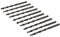 Dapetz ® HSS Jobber Drill Bit 10 Pieces 4mm HSS-R Roll Forged High Speed Steel Drill Bits for Drilling Stainless Steel, Aluminum, Non-ferrous Metals, Plastics, and Wood
