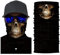 ShopINess Unisex Schlauchschal Halswärmer Neckwarmer Multifunktions schlauchtuch für Motorrad Bikes Sport Festival Halloween Karneval Totenschädel (Klassisch)