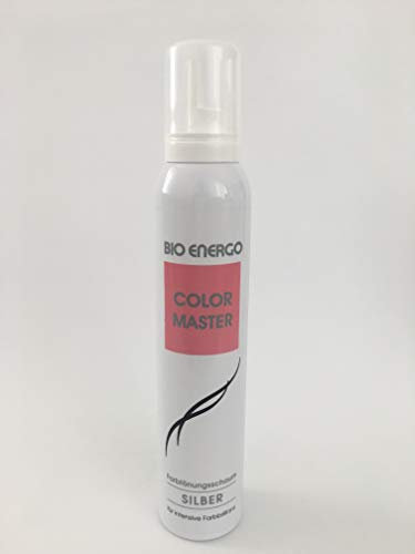Bio Energo Color Master Espuma de tinte – Plata – 200 ml – Fabricado en Alemania