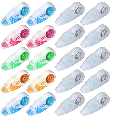 Chostky 20 Pack Korrekturband Mini White Out Tape Cute Schreibband f¨¹r Schulkinder Studenten