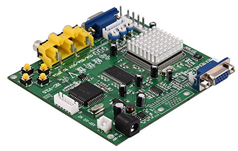 Game Video Ausgabe Konverterkarte CGA/EGA/YUV/RGB zu VGA Spiel HD Video Converter Adapterplatine für CRT LCD PDP, Konverterplatine Unterstützt alle Arten von VGA