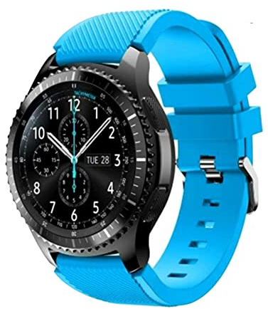 FunBand Correa Compatible con Samsung Galaxy Watch 3 45mm, 22mm Pulsera de Repuesto Deportiva de Silicona Suave para Samsung Gear S3 Frontier / S3 Classic/Galaxy Watch 46mm / Huawei Watch GT2 Pro