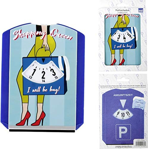 Eiskratzer Parkscheibe, Wasserabzieher, aus Kunststoff Shopping Queen