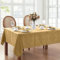 Elrene Caiden Elegance Damast-Tischdecke, Polyester, Gold, 84 x 60 (Rectangular)