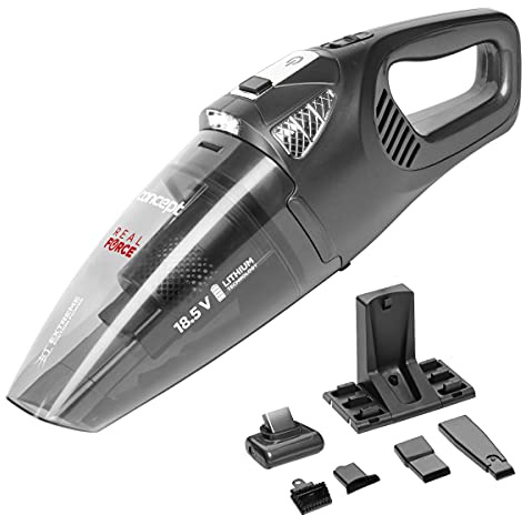 CONCEPT Hausgeräte Handstaubsauger VP4380 REAL Force 18,5 V, Schwarz