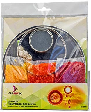 CREARTEC - Colouraplast Traumfänger-Set Sunrise - für Anfänger und als Geschenk geeignet - Made in Germany