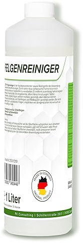 Flotex Felgenreiniger 1l - Hocheffektiver Reiniger für lackierte Stahl-, Chrom- & Alufelgen - Entfernt schnell & zuverlässig hartnäckigen Schmutz & Rost - Ideale Felgenpflege in Profiqualität