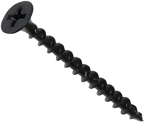 AERZETIX - C44659 - Lot de 100 Vis autotaraudeuses 3.5x45mm pour plaques de plâtre - à tête fraisée - à empreinte cruciforme PH - en acier - ossature bois fixation - couleur noir