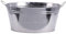 Zinkwanne Getränkekühler Zink Wanne Oval 24 Liter Eiseimer Sektkühler Eiskübel 50x23 cm