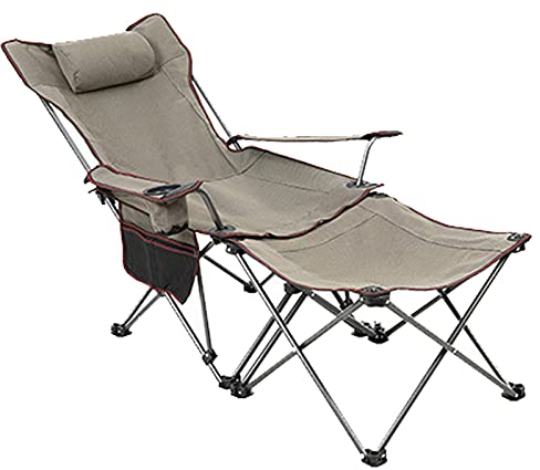 Campingstuhl Faltbar, Angelstuhl mit Fußablage, Karpfenstuhl 150kg, Klappstuhl Camping Stuhl Leicht mit Tisch, Verstellbar Niedrig Faltstuhl Camping Carp Chair