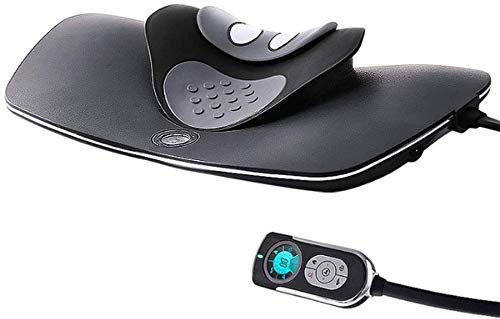 SMSOM Shiatsu Neck & Back Massager Massager ,Massager Pad for Shoulder Neck and Back Waist Hips,Heat Electronic Nerve Stimulator Pulse Massager