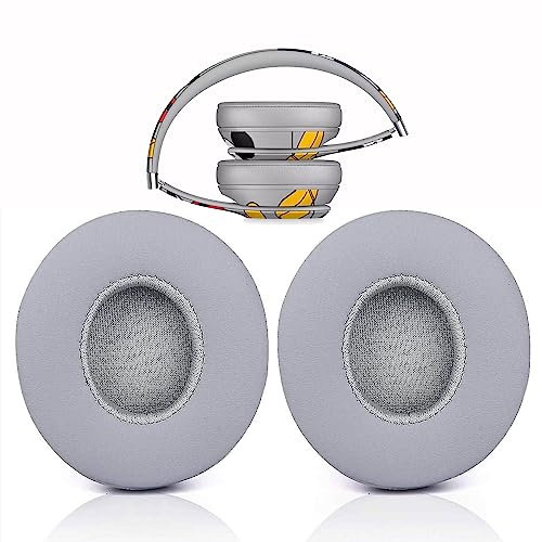 V-MOTA Cuscinetti auricolari compatibili con cuffie Beats Solo 2.0 / Solo 3.0 Wireless Active/POP Collection On Ear (1 paio) (grigio)