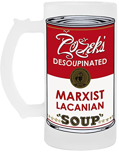 Zizeks Desoupinated Marxist Lacanian Soup Glas Bier Becher Tasse Glass Beer Mug Cup