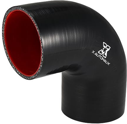 X AUTOHAUX 70mm 2.7 ID 90 gradi tubo in silicone per auto tubo accoppiatore nero rosso