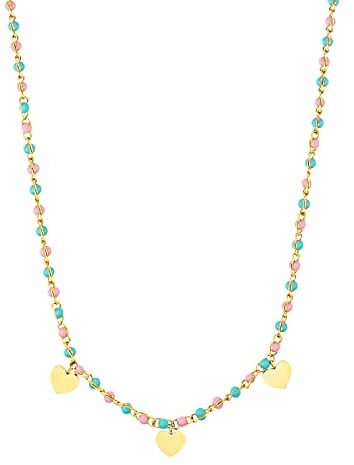 Prinzessin Lillifee Mädchen Kinder Schmuck Herz Edelstahl vergoldet, Kommt in Schmuck Geschenk Box