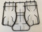 FRANKE serie PULSAR set 3 griglie smaltate nere lucide centrale destra sinistra (made in italy) P1556-1557-1558
