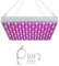 Ikodm Pflanzenlampe LED Vollspektrum 45W 225LEDs Pflanzenlicht Pflanzenleuchte Wachstumslampe Grow Light für Zimmerpflanzen, Hydroponic, Indoor Seeding Veg Flower, Gemüse und Blumen