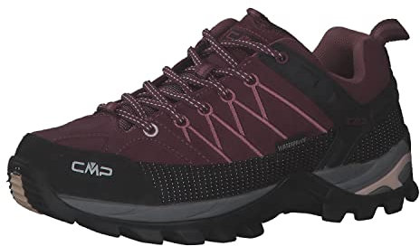CMP Rigel Low Wmn Trekking Shoes Wp, Scarpe da trekking Donna, Prugna, 36 EU