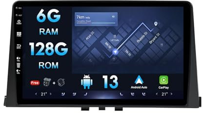 10 pollici HD Multi-Touch Screen Android Autoradio per Citroen Berlingo 2019/per Peugeot Partner/Rifter 2020/per Opel Combo Telecamera gratuita GPS Carplay WIFI SWC-6G+128G