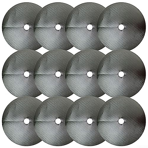 12 Stück Schutz Grasmatte Baummulch für Ringbaummatten Anti Gras Baum Mulch Matte - Silber