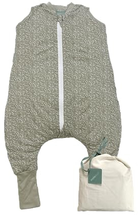 molis&co - Baby schlafsack mit Füßen und Socke - Ideal für den Winter - Babyschlafsack mit Beinen 2,5 tog - 100% Baumwolle (Oeko-TEX 100), Premium Qualität - Elm (80 cm)