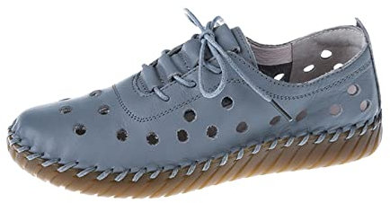 Deportivas Casual De Mujer Zapatos Suaves y con Cordones de Verano para Mujer, Zapatos Huecos Transpirables, Zapatos Informales de de Primavera para Mujer Zapatos Mujer Ofertas Marca (Blue, 38)