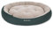 Doctor Bark Hundekorb Größere Hunde, Hundebett Weich, Rund, Flauschig - Kuscheliges Hundenest mit Wendekissen Fleece/Baumwolle - GreenLabel Hunde Bett (L - 70x60 cm, Grün)