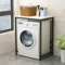 YWQJL Waschmaschinenschrank Überbauschrank Für Trockner Waschmaschine Waschmaschinenregal Holz 60 cm Breit Überbau Regal Über Waschmaschine Washing Machine Cabinet (Schwarzer Rahmen + Whiteboard)