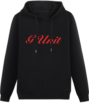 ExbeRt G-Unit Red Logo Mens Hoodie Hip Hop Sweatshirt 50 Cent Power Merch G Unit Size S