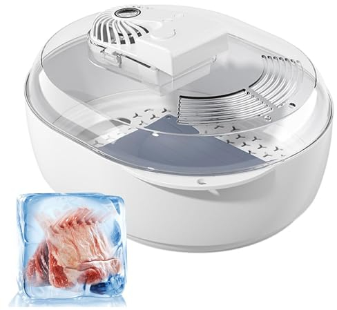 Delyx 6 in 1 Planche DéCongéLation Rapide StéRilisation UV, Boite De DéCongéLation Atomisation Et Conservation par Ultrasons, Gadget Cuisine Pratique Pratique, SûR Et Rapide