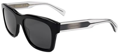 Salvatore Ferragamo SF1087SN 013 Black/Grey Sunglasses Man Acetato, Modified Rectangle, 56