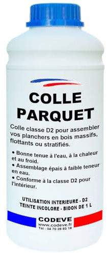 Colle Parquet - Codeve Bois - 1 - Intérieur - Pour L'assemblage De Votre Parquet, Plancher, Escalier Ou Autre Sol En Bois.