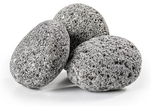 Lavasteine 70-90 mm 20 kg - Dekosteine für Beete Garten Aquarium Terrarium | natürliche Lava Pebbles, schwarz, wasserneutral, porös, vielseitig, für Beete, Pflanzen, Aquascaping, Aquarium, Terrarium