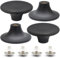 suiwotin 4pcs Dutch Oven Knob, Black Lid Knob Replacement for Enameled Ceramic Cast Iron Dutch Oven Pot Lid, Pan Lid Handle